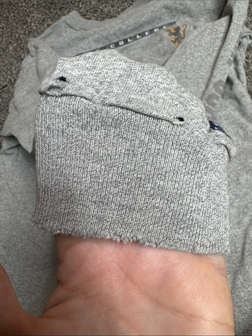 Vintage The Cotton Exchange St Olaf University Gray Long Sleeve Shirt Medium - Picture 9 of 9